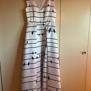 Bird on a Wire Custom Satin Gown